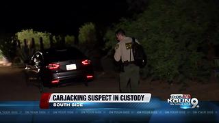 Carjacking suspect in custody