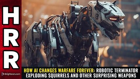 How AI changes warfare forever Robotic terminator exploding squirrels & other surprising weapons