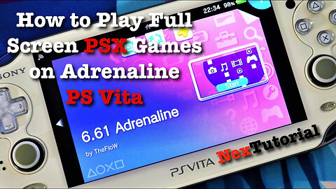 PS Vita - Change PS1 Games to full screen in Adrenaline | Full Screen PSX Games PSVita | NexTutorial