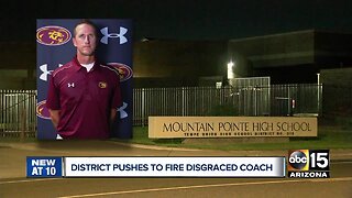 District pushes to fire disgraced coach at Mountain Pointe High School