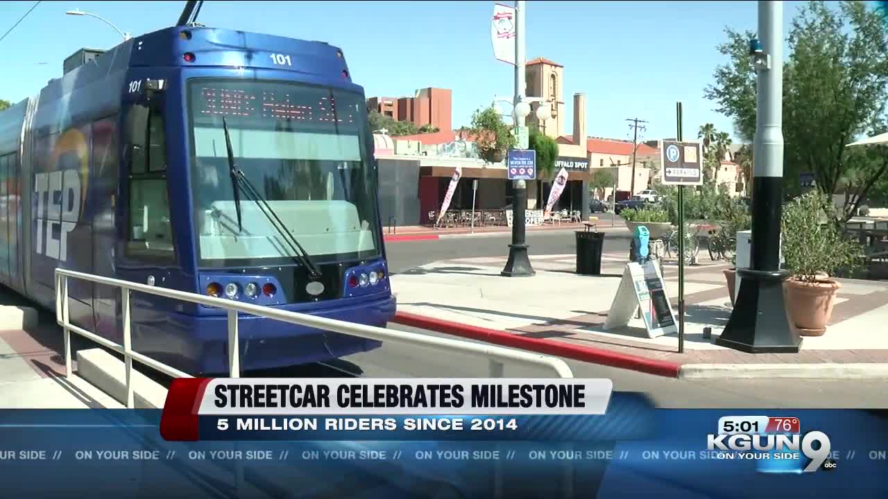Tucson's Streetcar celebrates 5 million riders