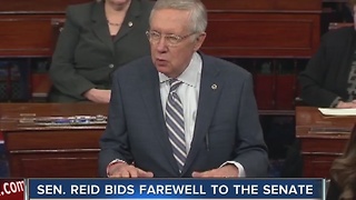 Harry Reid bids farewell to Senate