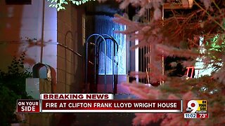 Fire at Frank Lloyd Wright house in Clifton