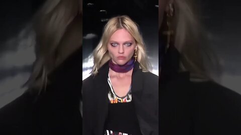 Sasha Pivovarova in Dsquared Fall/Winter 2019 FashionShow