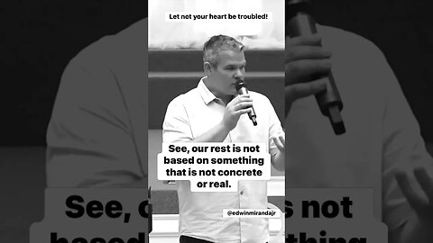 Let not your heart be troubled! John 14 #shorts #godisgood #peaceofgod #edwinmirandajr