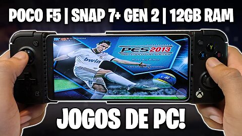 TESTEI JOGOS DE PC NO POCO F5 DE 12GB DE RAM! | Snapdragon 7+ Gen 2 contra JOGOS DE PC!