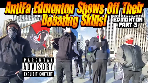 Edmonton Jericho Walk With Kevin J Johnston PART 3 - Misty Wind Stands Up To Antifa