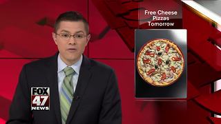 Happy's Pizza will offer free cheese pizza Tuesday