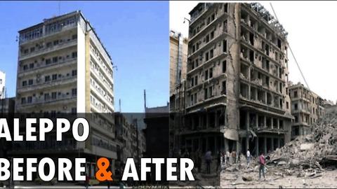 Aleppo , Before and after images