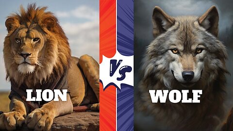 LION VS A WOLF - WHO WILL WIN THE FIGHT?