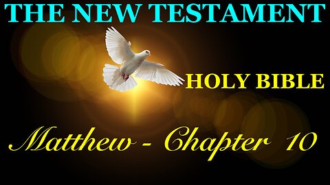 Matthew - Chapter 10 DAILY BIBLE STUDY {Spoken Word - Text - Red Letter Edition}