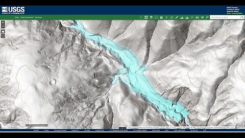 Stevens Creek Landslide Lake Level Visualization