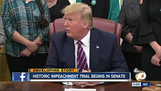 Historic impeachment trial begins in Senate