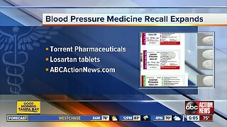 Blood pressure medication recall expanded over cancer concerns