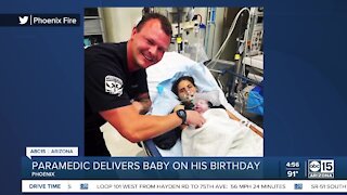 Paramedic delivers baby on his own birthday