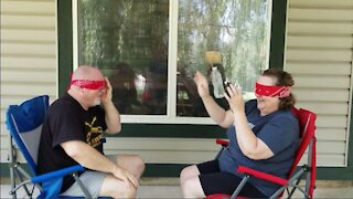 Blindfold Water Bottle Challenge...