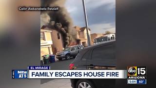 El Mirage family escapes dangerous house fire