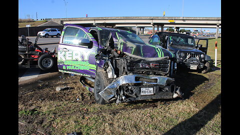 PICKUP AND JEEP COLLIDE, 2 HOSPITALIZED, LIVINGSTON TEXAS, 01/09/24...