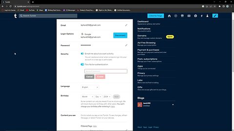 How To Turn On Two-factor Authentication on Tumblr (2023)
