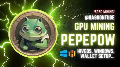 PepePow (PEPEW) GPU Mining - A Step-by-Step Tutorial