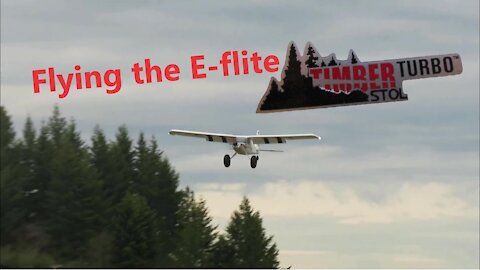 Flying the E-flite UMX Turbo Timber!