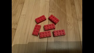 How to build a Lego sea turtle with 6 2x4s