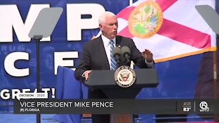 President Donald Trump, Vice President Mike Pence campaign in Miami on Thursday