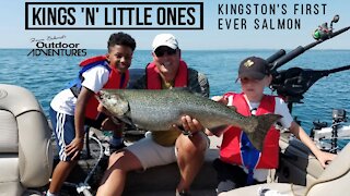 Summer techniques for big King Salmon on Lake Ontario + Kingston's first Salmon