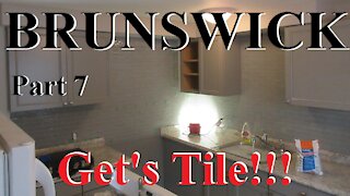 Brunswick Part 7 How to install a Glass/Ceramic Tile Backsplash and Grout. Tile Tutorial