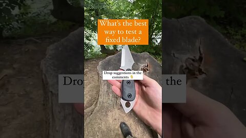 What's the best way to test a fixed blade? | Shed Knives #shedknives #shorts
