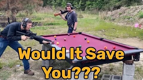 Will A Pool Table Stop A Bullet??? (Demolition Ranch Rebuttal)
