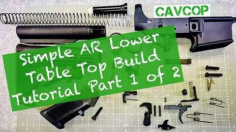 PART 1 of 2: How to assemble an AR/M4 lower receiver