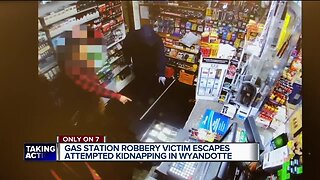 Police say clerk's quick thinking actions saved his own life during gas station robbery caught on video