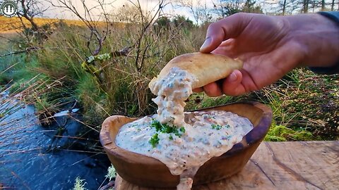 Delicious Argentinian Empanadas with beef baked in nature | ASMR cooking (Relaxing Sounds, 4K)