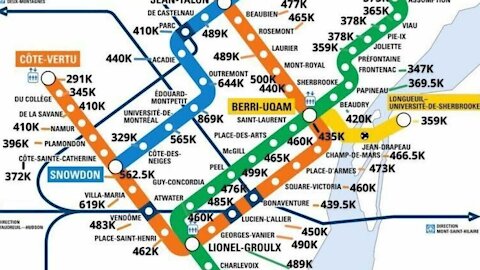 This Montreal Metro Map Shows The Median Condo Price Around Every Station