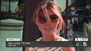 First lady Melania Trump votes in Palm Beach County on Election Day