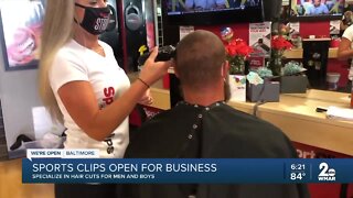 Sports Clips open for business, specialize in haircuts for men and boys
