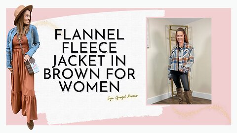 Flannel fleece jacket for women