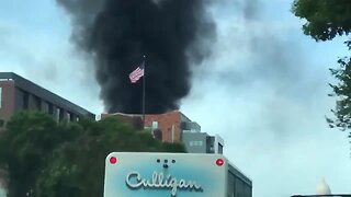 Large Fire at Madison Gas and Electric substation