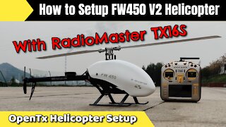 How to Setup FlyWing H1 Helicopter with RadioMaster TX16S Opentx Radio