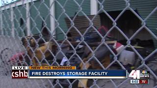 Fire damages storage facility in Clay County