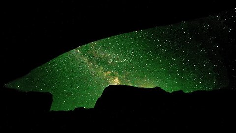 Milky Way Galaxy Timelapse from deep inside Coyote Gulch, Escalante Utah. ArtForOUR.org