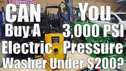 Can You Buy A 3,000 PSI Electric Pressure Washer For Under $200 We Show You And Compare To Gas