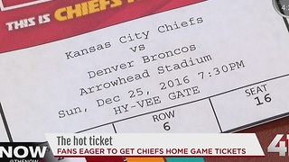 Fans eager to get Chiefs home game tickets