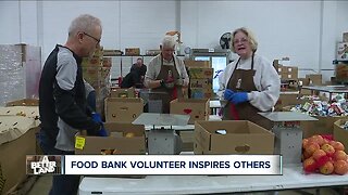 Foodbank volunteer with Down syndrome inspires others