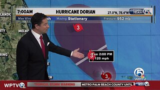 7 a.m. Tuesday Dorian update