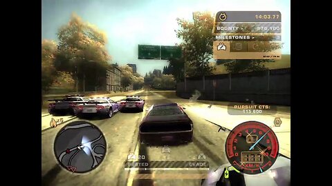 Dodge Challenger in NFS Most Wanted 2005 Super Action with NFS Police...