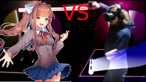 Monika VS Me EXPERT 360 Origins Beat Saber!