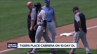 Miguel Cabrera placed on DL with hamstring strain