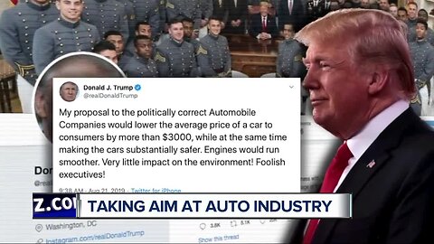 Trump tweets about automakers